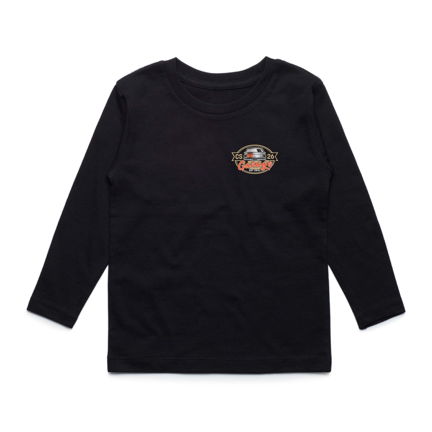 Youth Long Sleeve Garage Shirt Black